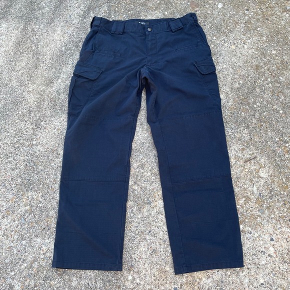 5.11 Tactical Other - 5.11 Tactical Stryke Cargo Pants Mens 36 Navy Blue Ripstop Double Knee